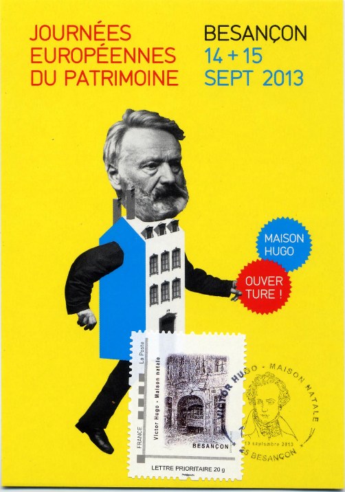 Carte maxi jaune Victor Hugo